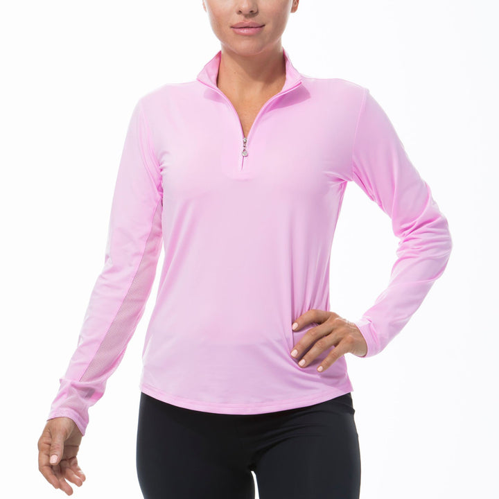 SanSoleil SunGlow Long Sleeve Solid Sun Mock [2026]