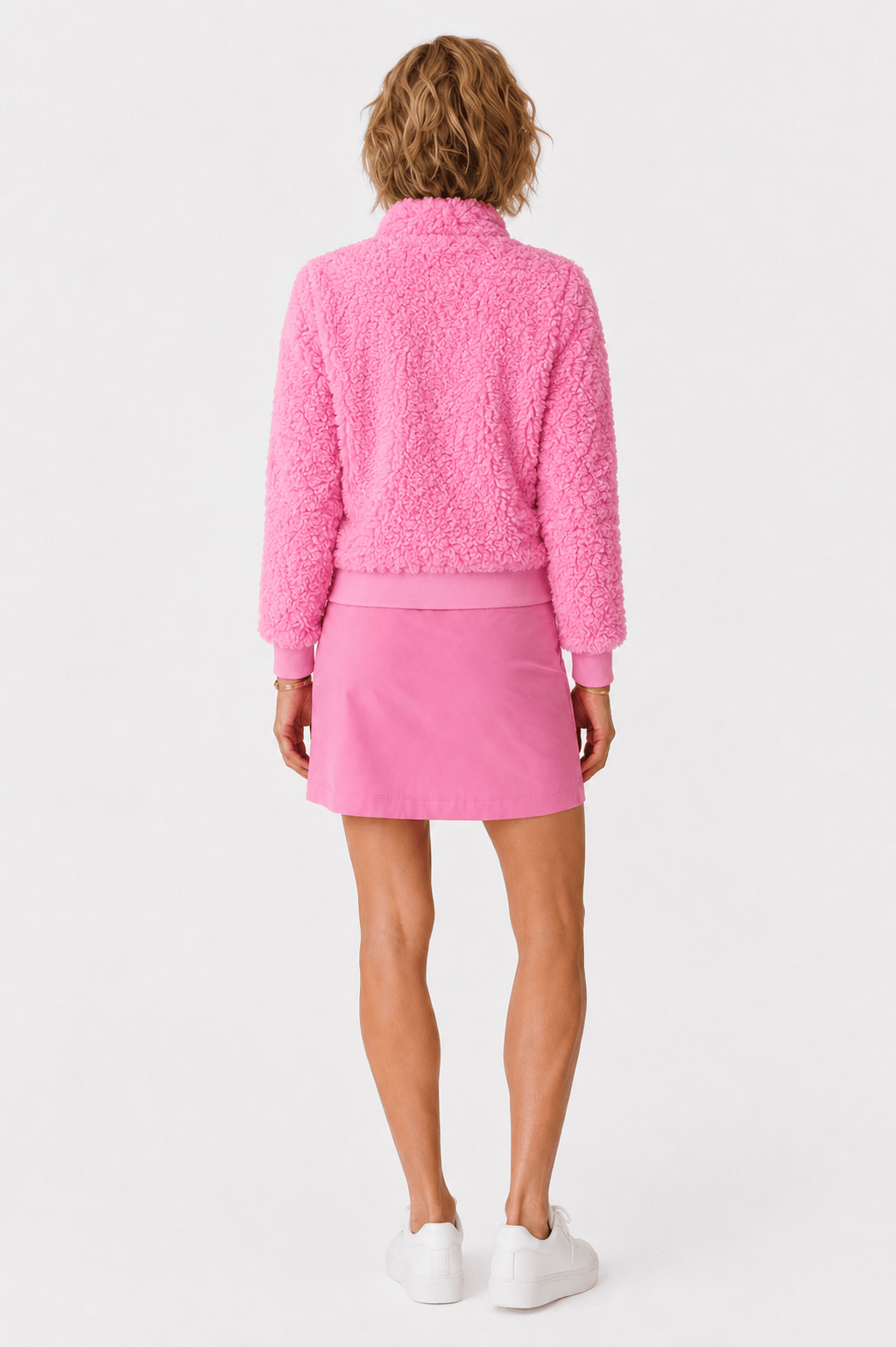 Danni Bomber Cotton Candy Sherpa Jacket