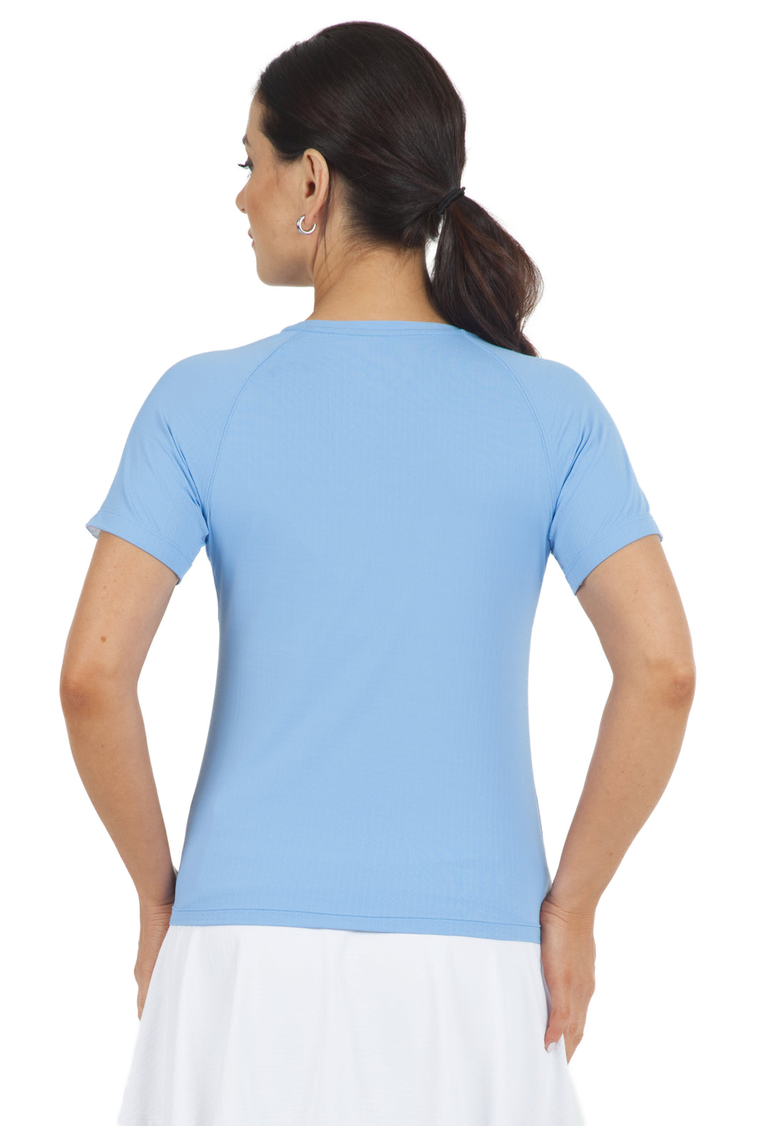 IBKUL Solid Short Sleeve Active Crewneck