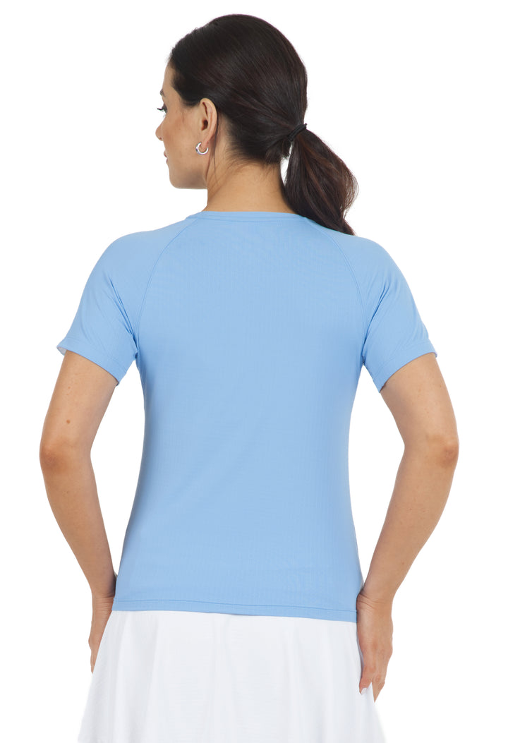 IBKUL Solid Short Sleeve Active Crewneck