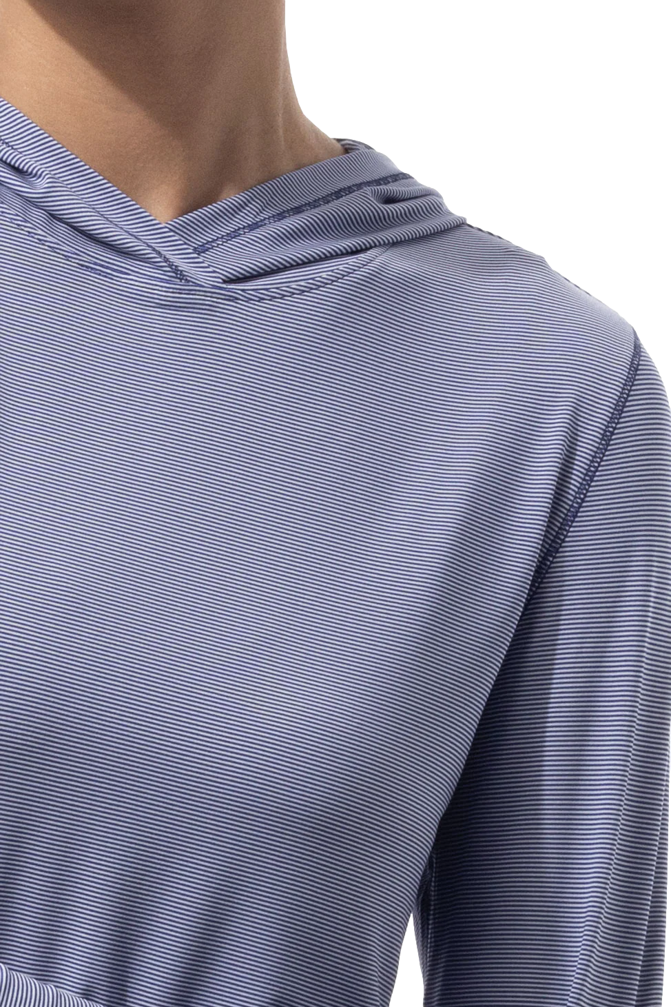 SanSoleil SolMelange Stripe Long Sleeve Hoodie [2026]