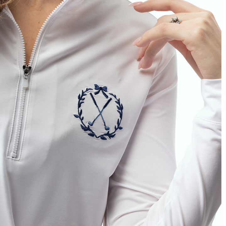 SanSoleil SolMelange Golf Club Quarter Zip Pullover