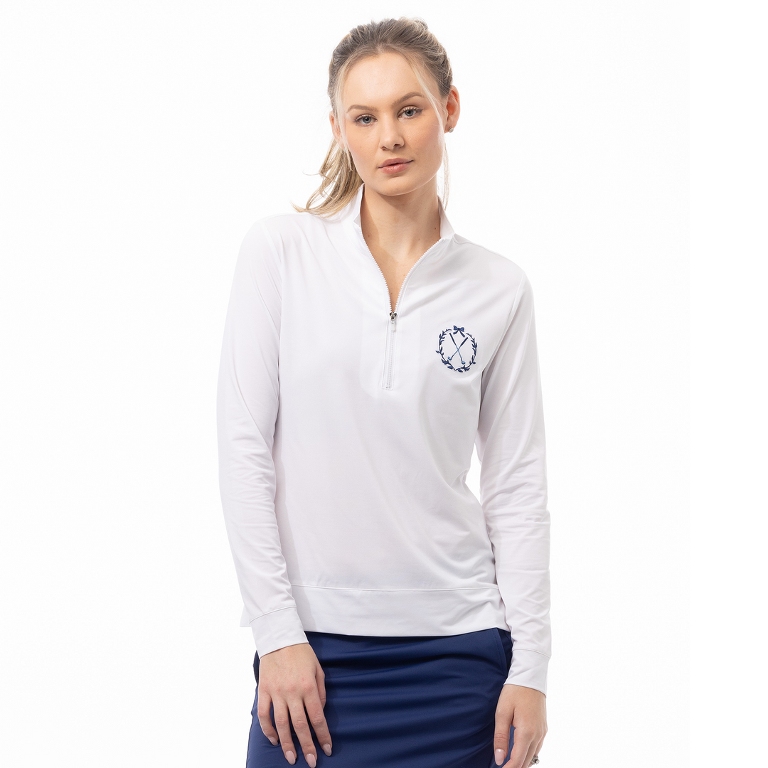 SanSoleil SolMelange Golf Club Quarter Zip Pullover