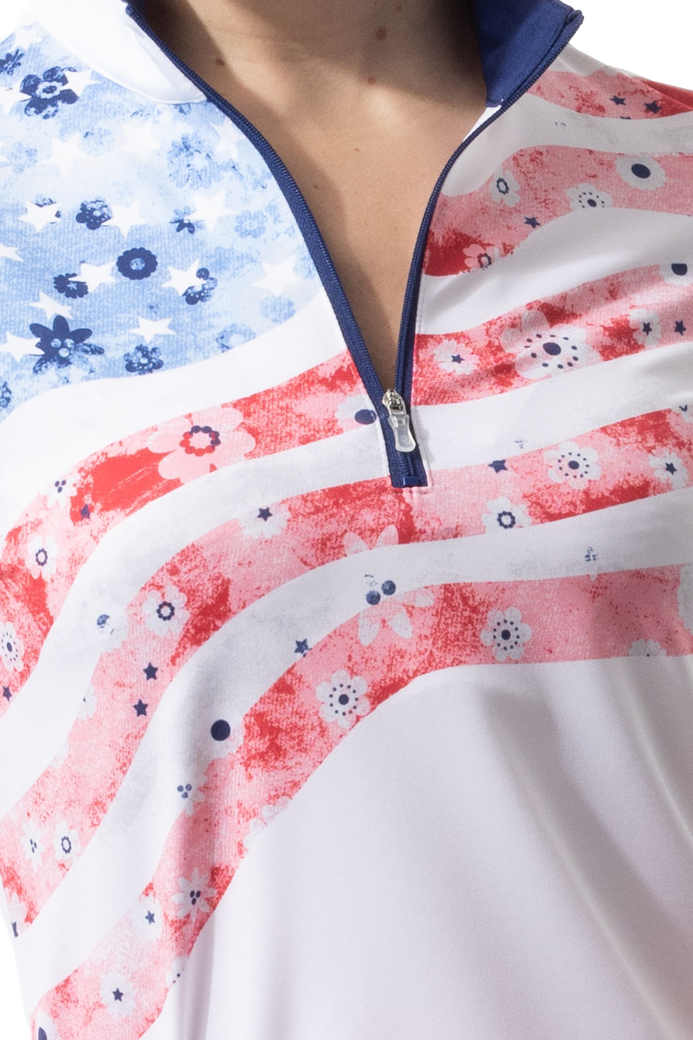 SanSoleil SolCool Liberty Garden Long Sleeve Mock