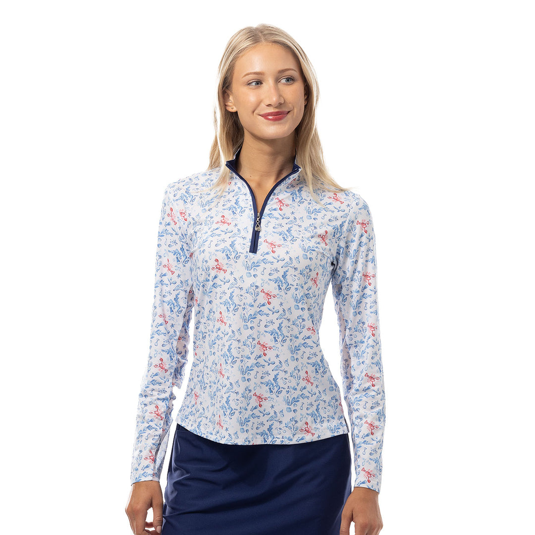 SanSoleil SolCool Lobster Pot Long Sleeve Mock