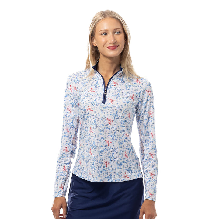 SanSoleil SolCool Lobster Pot Long Sleeve Mock