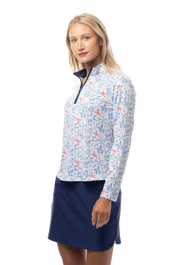 SanSoleil SolCool Lobster Pot Long Sleeve Mock