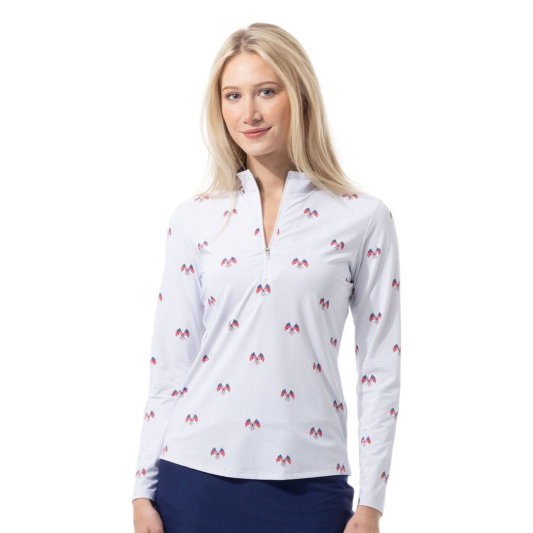 SanSoleil SolairCool Parade Day Long Sleeve Mock