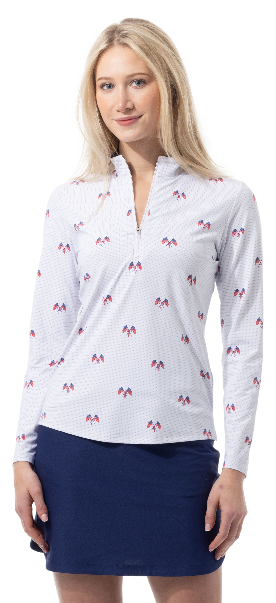 SanSoleil SolairCool Parade Day Long Sleeve Mock