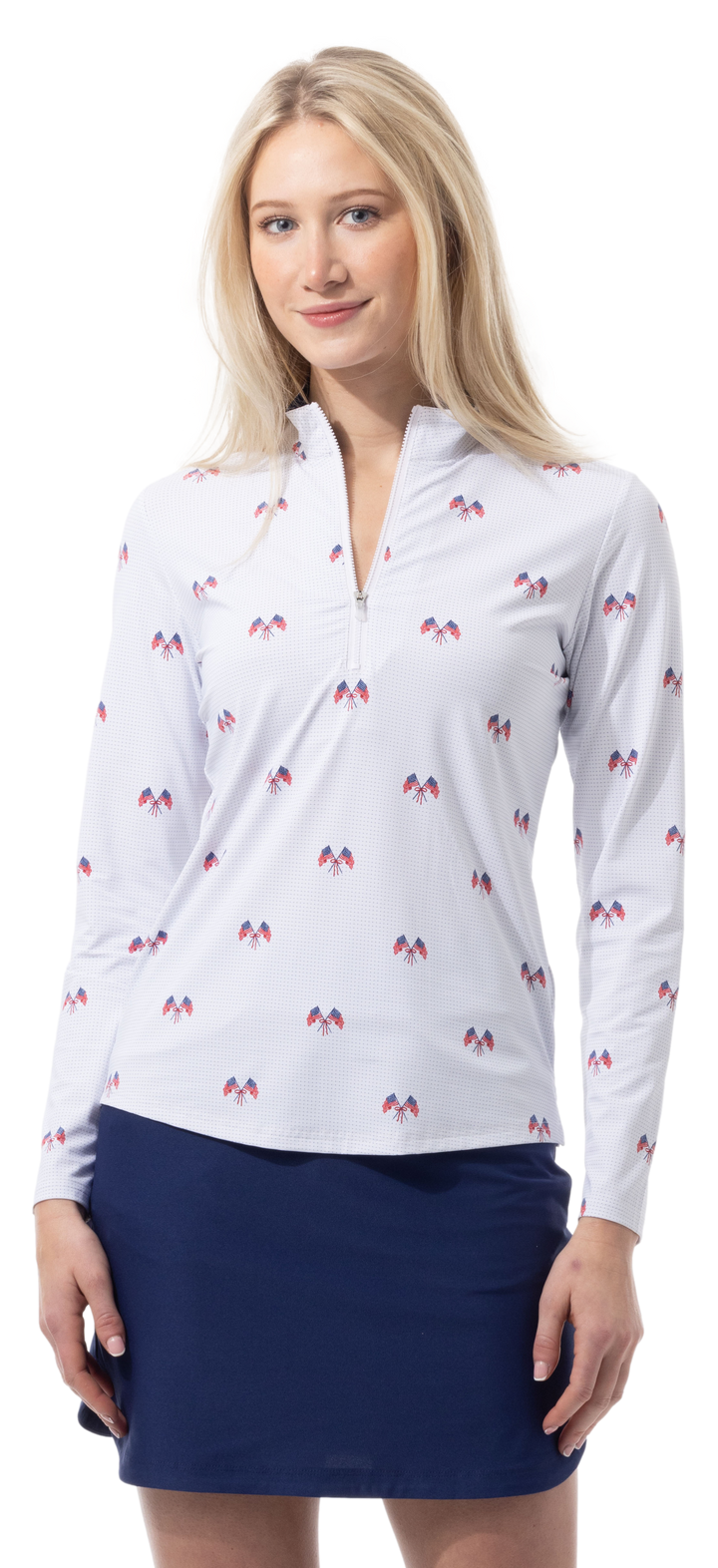 SanSoleil SolairCool Parade Day Long Sleeve Mock