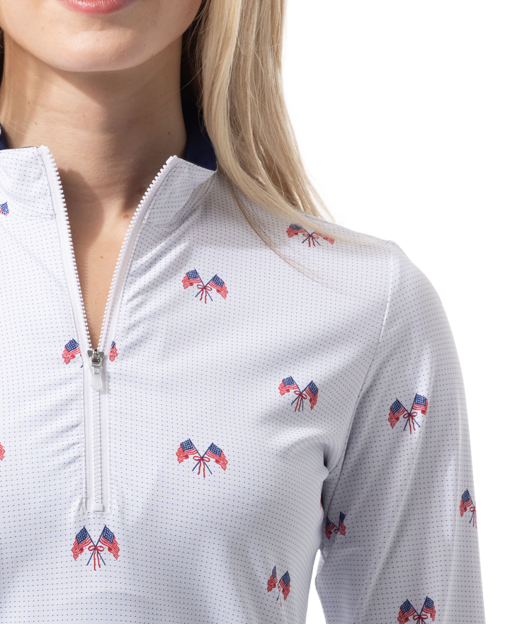 SanSoleil SolairCool Parade Day Long Sleeve Mock