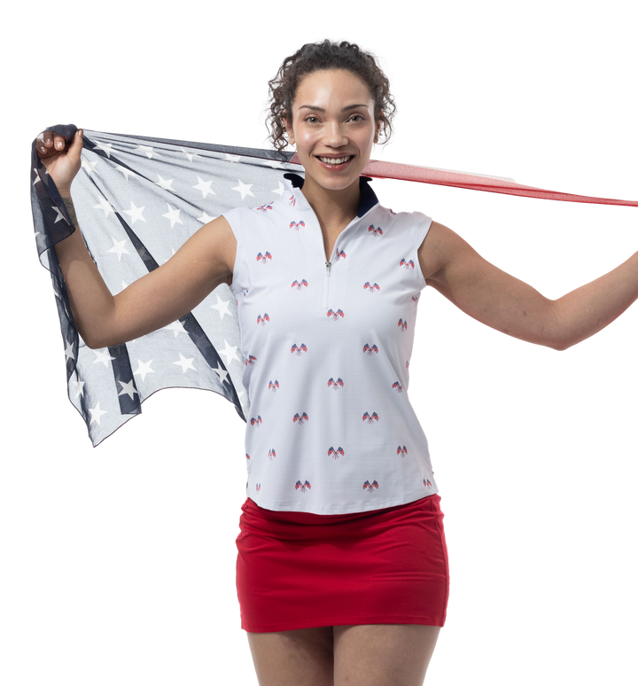 SanSoleil SolairCool Parade Day Sleeveless Mock