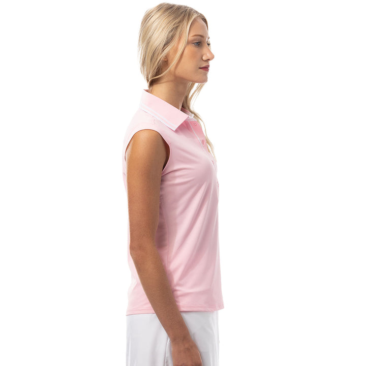 SanSoleil Tipped SolairCool Solid Sleeveless Polo [2026]