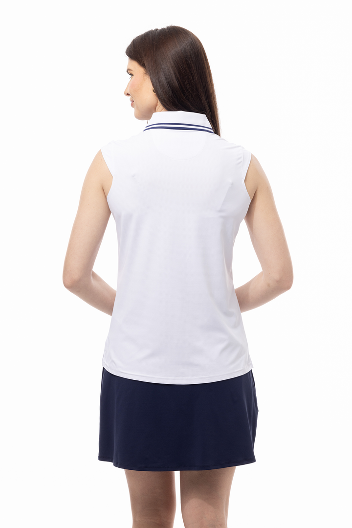 SanSoleil Tipped SolairCool Solid Sleeveless Polo [2026]