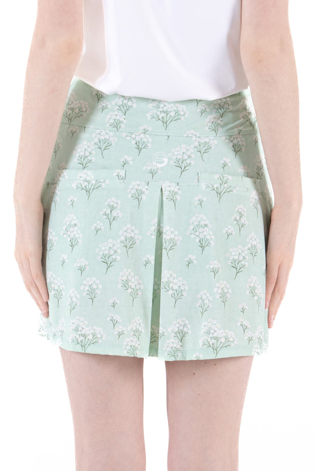 Foray Golf Misty Jade Notch Hem Skort