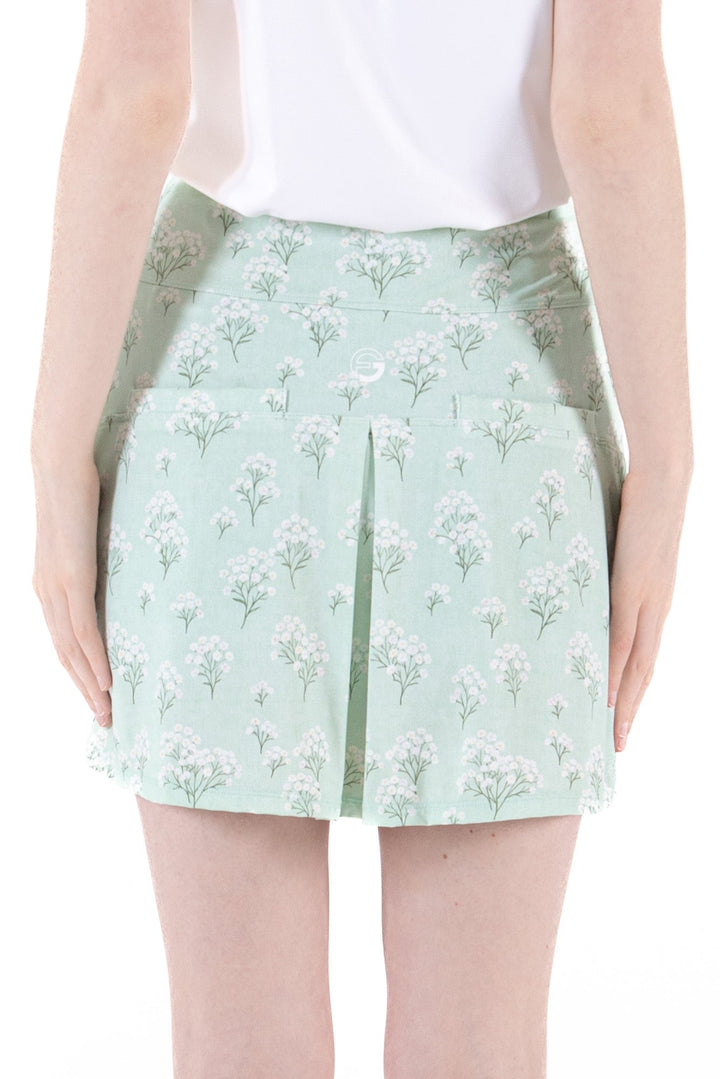 Foray Golf Misty Jade Notch Hem Skort