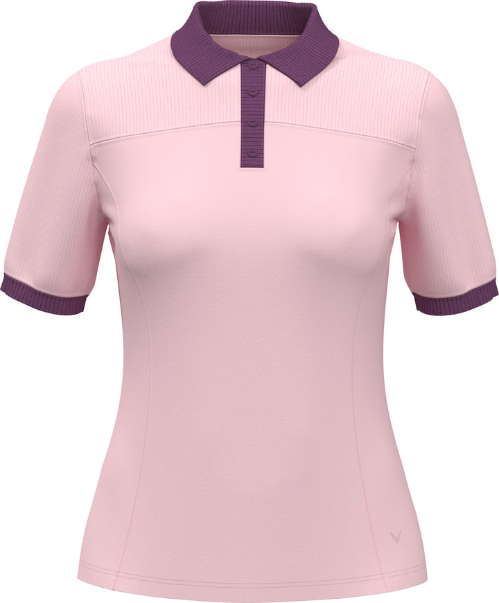 Callaway Colorblock Short Sleeve Rib Polo [SF26]