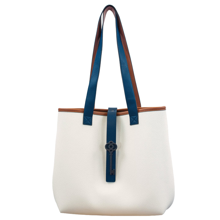 BelynKey Birdie Parchment/Vintage Indigo Tote