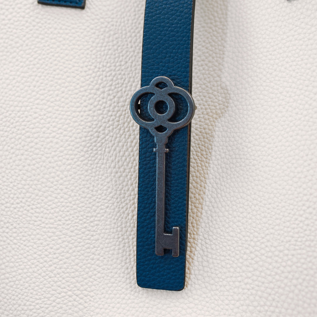 BelynKey Birdie Parchment/Vintage Indigo Tote
