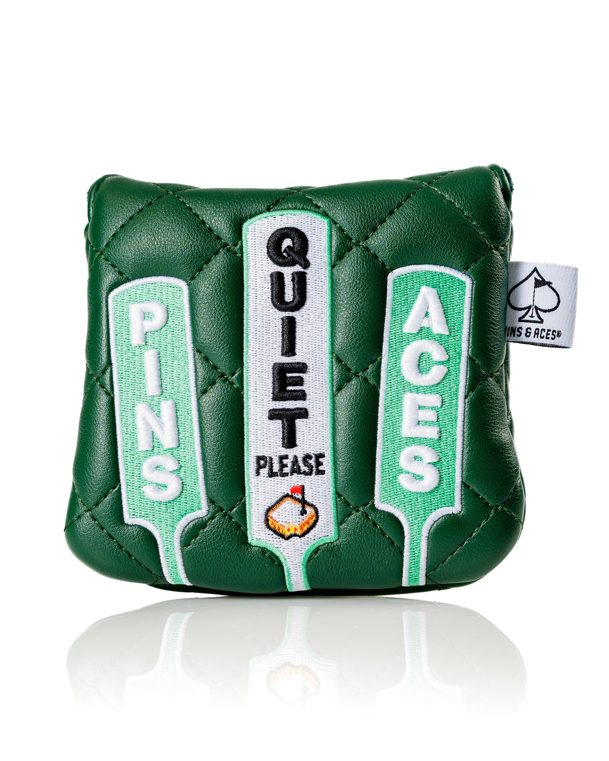 Pins & Aces Quiet Please - Mallet Putter Cover
