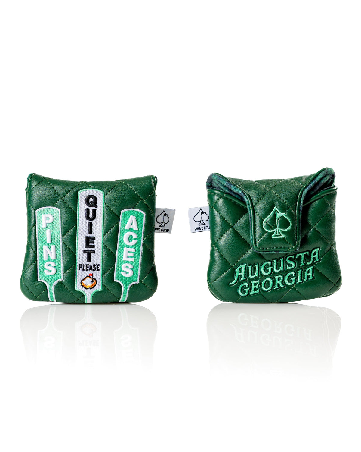 Pins & Aces Quiet Please - Mallet Putter Cover