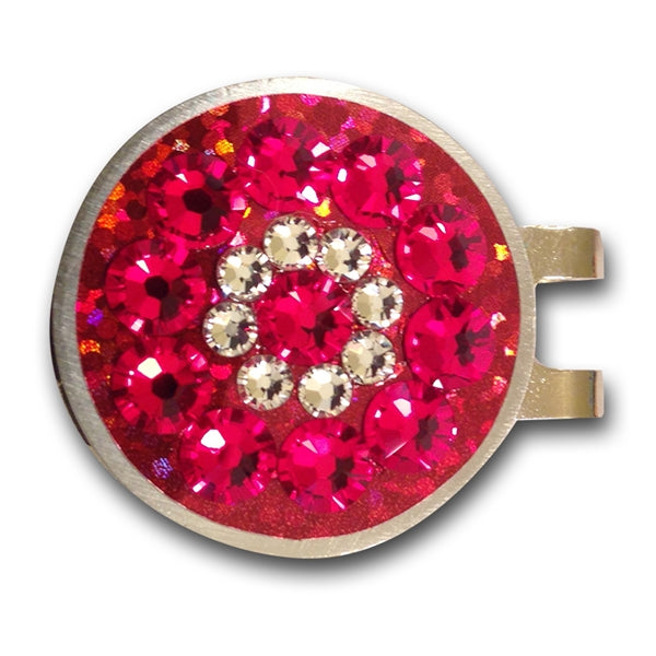 Blingo Ballmarker - Red Glitter image 1