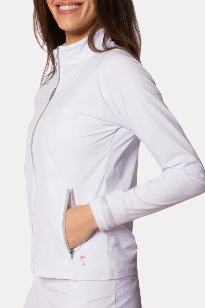 Golftini White Be An Athlete Jacket