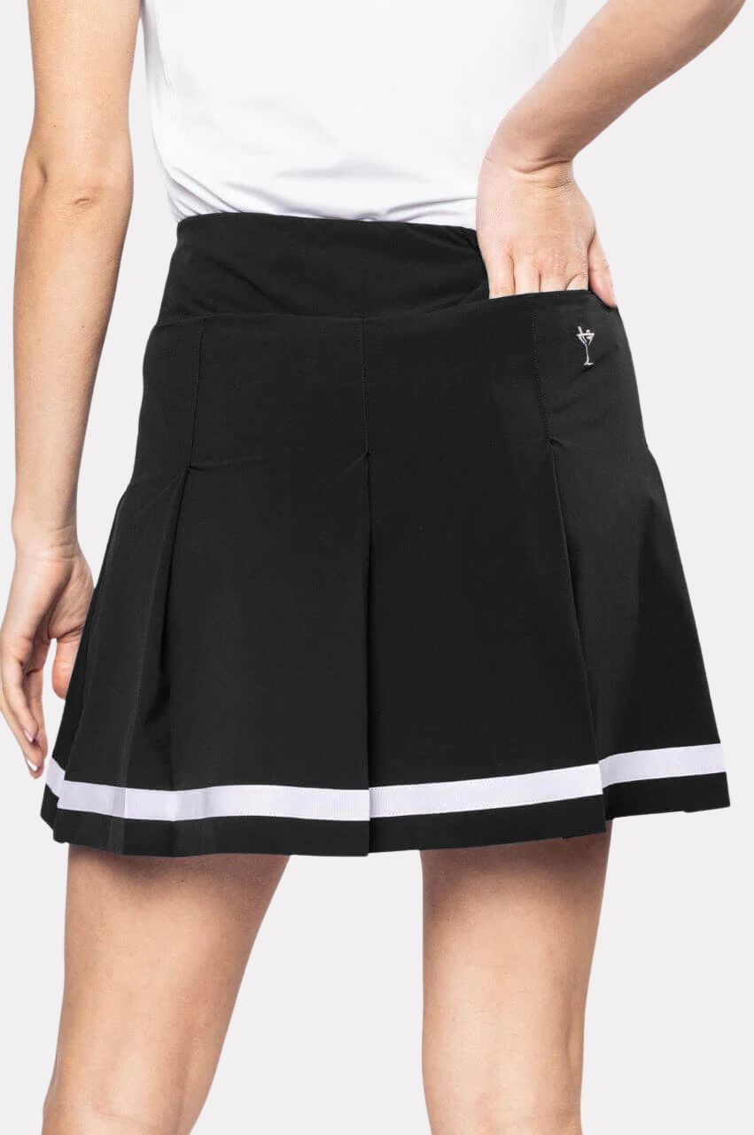 Golftini Black Be An Athlete Pleated Skort
