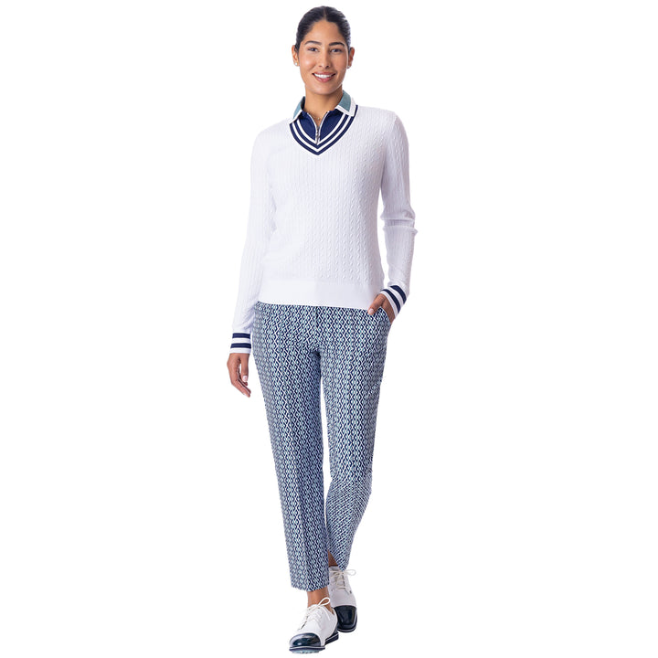 BelynKey Emerald Bay Argyle Classic Crop Pant