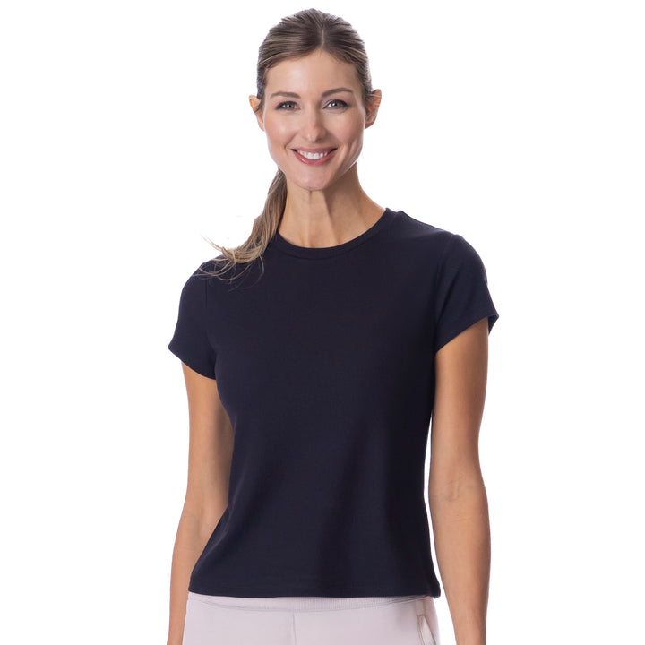 BelynKey Sueded Washed Onyx Short Sleeve Transit Tee