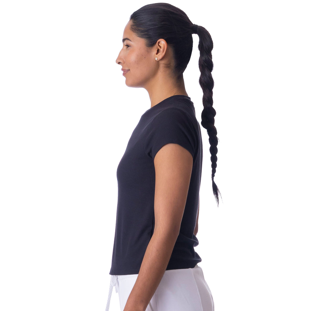 BelynKey Sueded Washed Onyx Short Sleeve Transit Tee