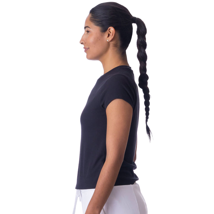 BelynKey Sueded Washed Onyx Short Sleeve Transit Tee