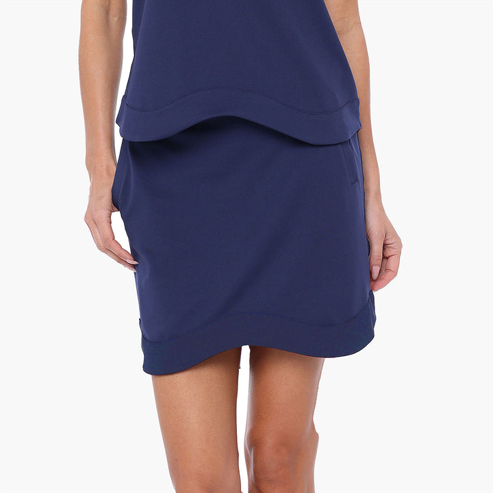 BelynKey Abbey Wave Scuba Knit 16" Skort