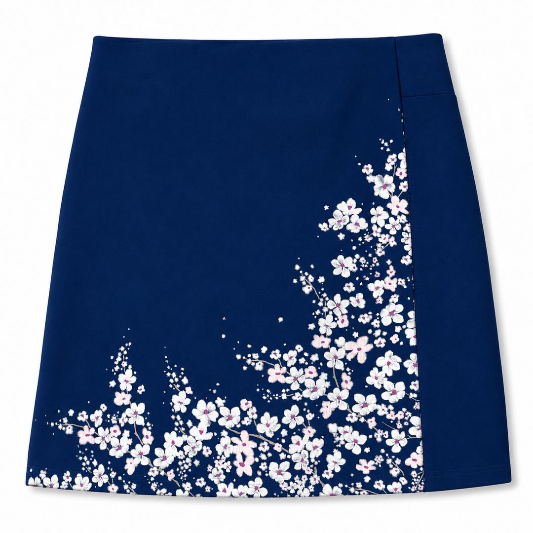 Callaway Floral Print Wrap Skort