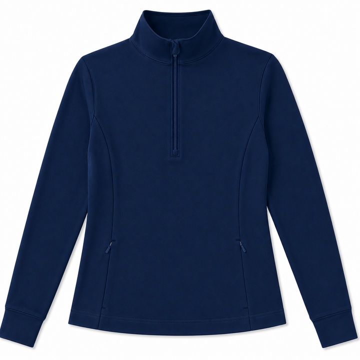 Callaway Midweight Textured Quarter Zip - Blue Depths