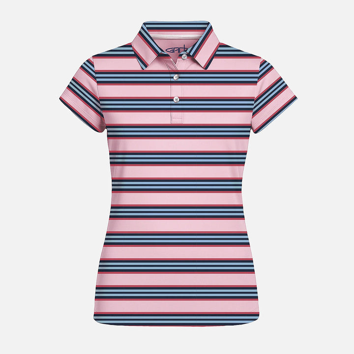 GARB Girls Coast Stripe Sleeveless Polo