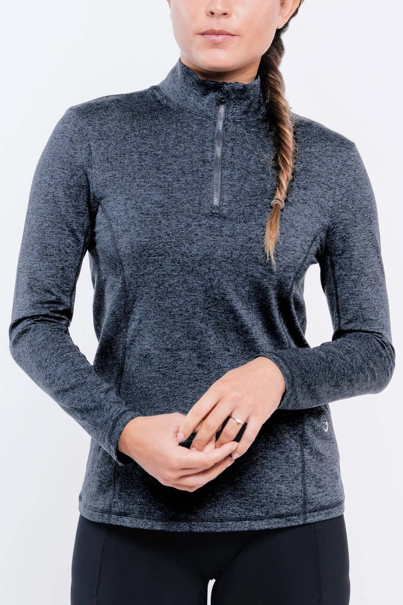 Foray Golf Core Half Zip Long Sleeve Mock