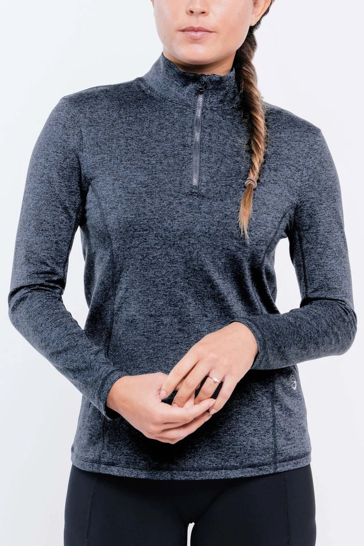 Foray Golf Core Half Zip Long Sleeve Mock