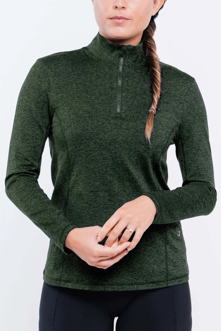 Foray Golf Core Half Zip Long Sleeve Mock