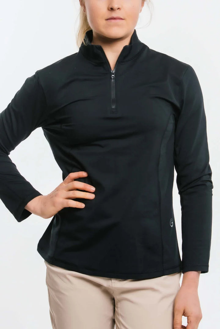 Foray Golf Core Half Zip Long Sleeve Mock