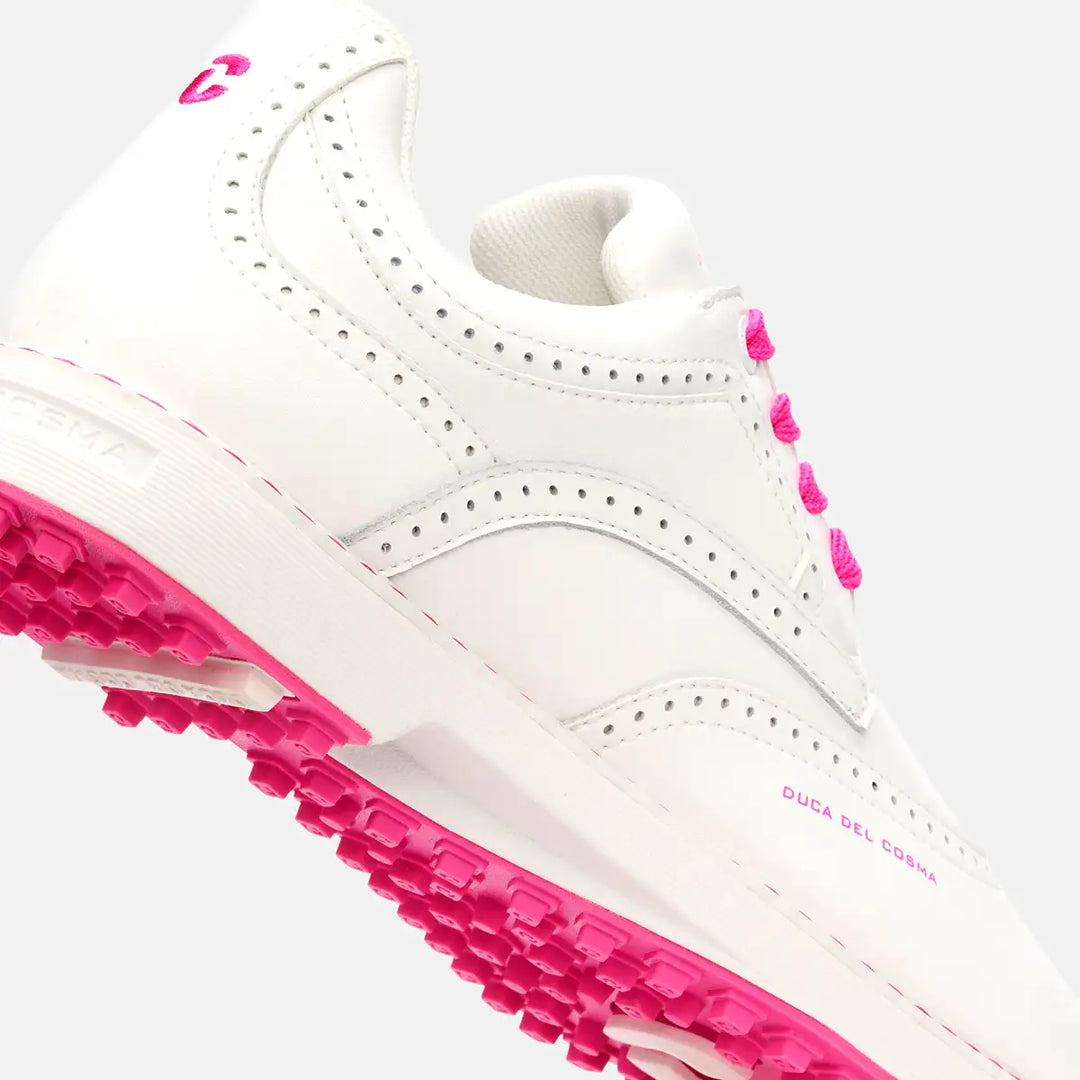 Duca Del Cosma Tuscania White/Pink Waterproof Shoe