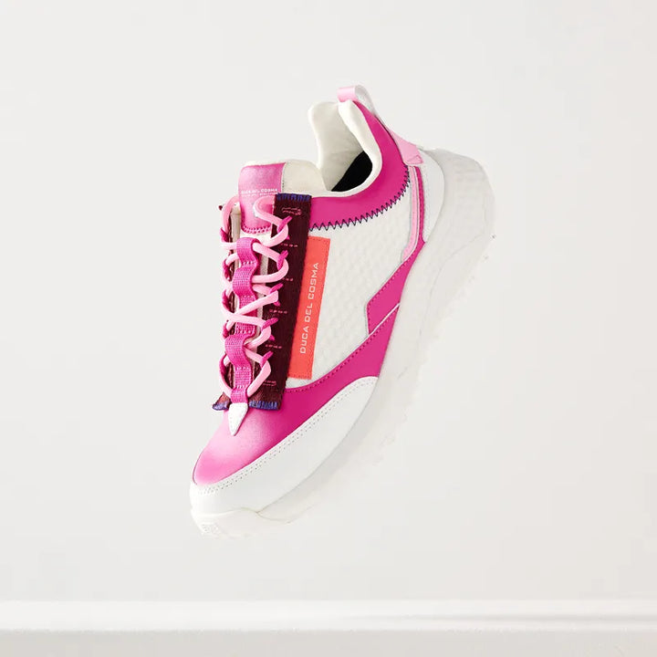 Duca Del Cosma Latina White/Purple Waterproof Shoe