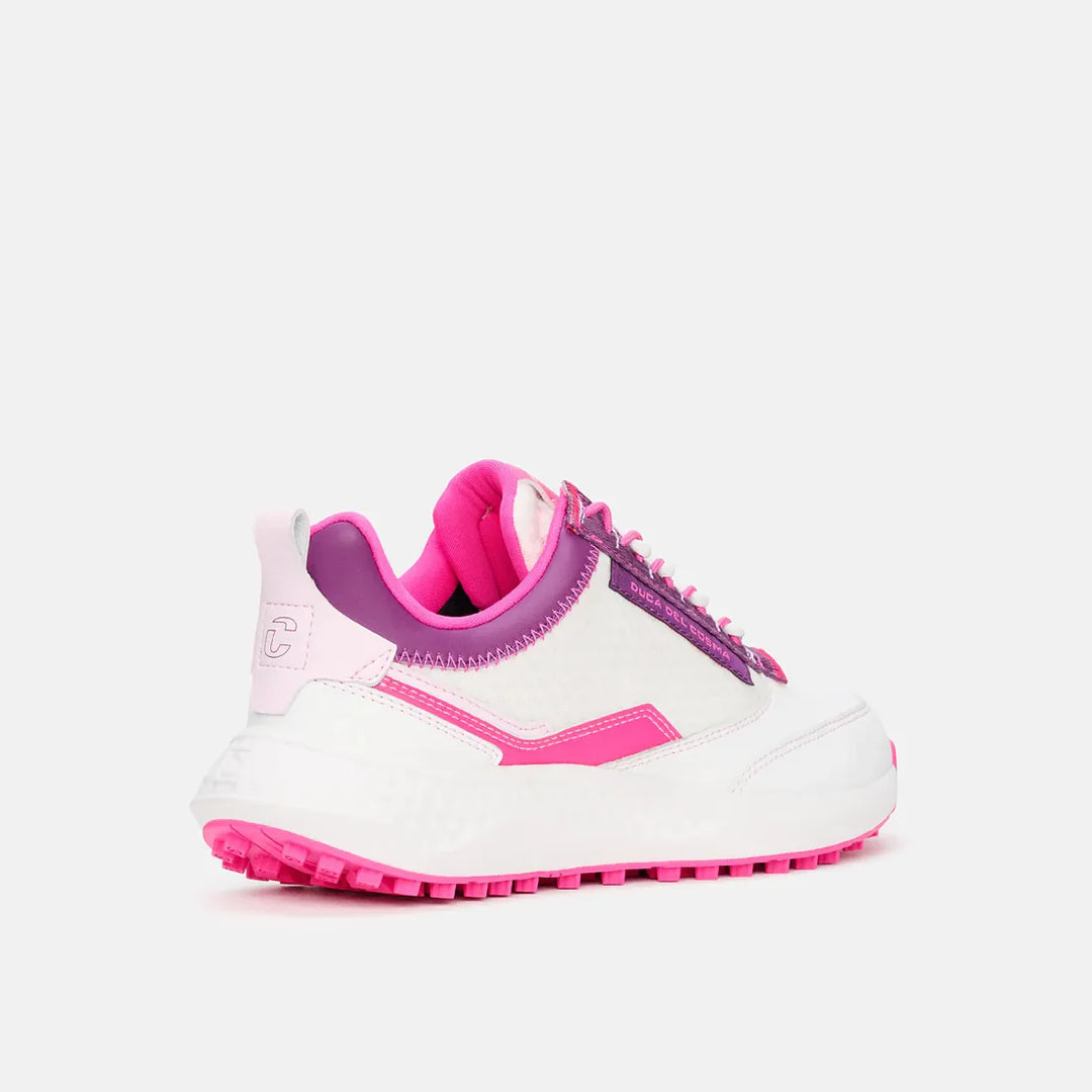 Duca Del Cosma Latina White/Purple Waterproof Shoe