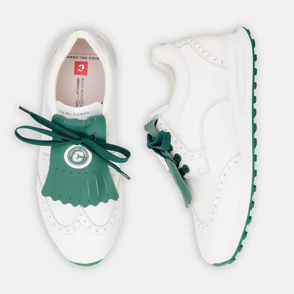 Duca Del Cosma Bellezza 2 White/Green Golf Shoe