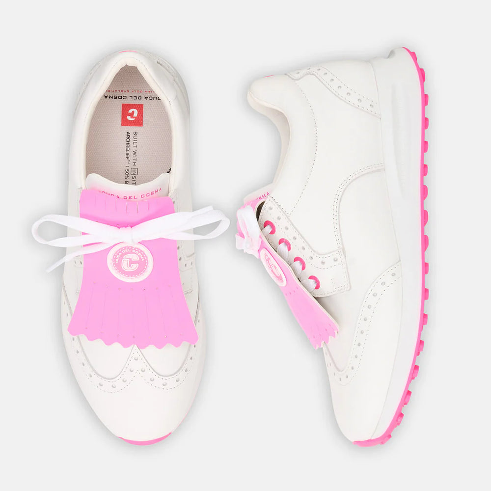 Duca Del Cosma Bellezza 2 White/Pink Golf Shoe