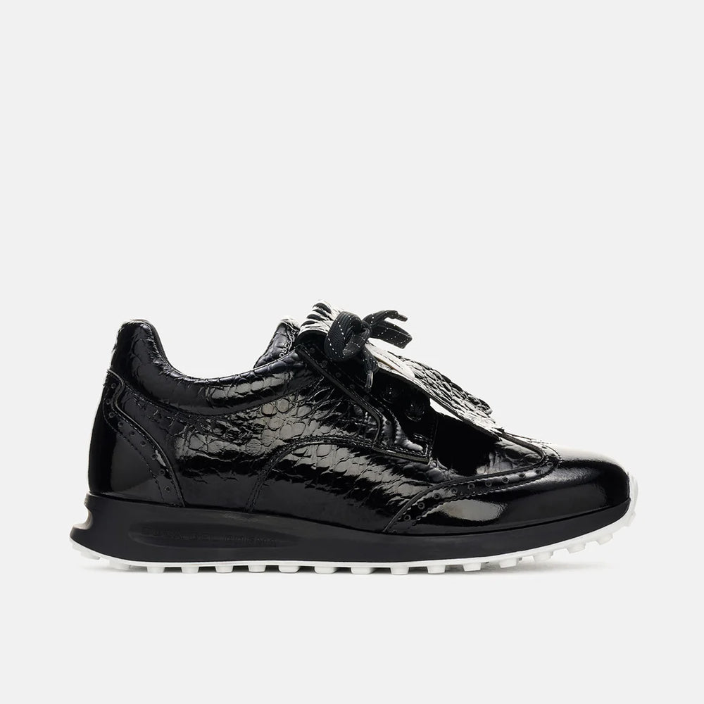 Duca Del Cosma Bellezza 2 Black Croc Golf Shoe