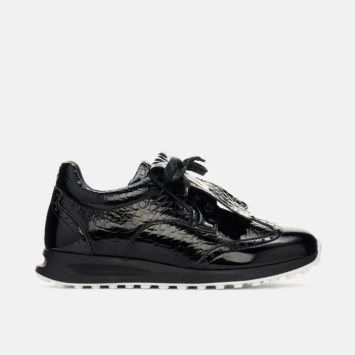 Duca Del Cosma Bellezza 2 Black Croc Golf Shoe