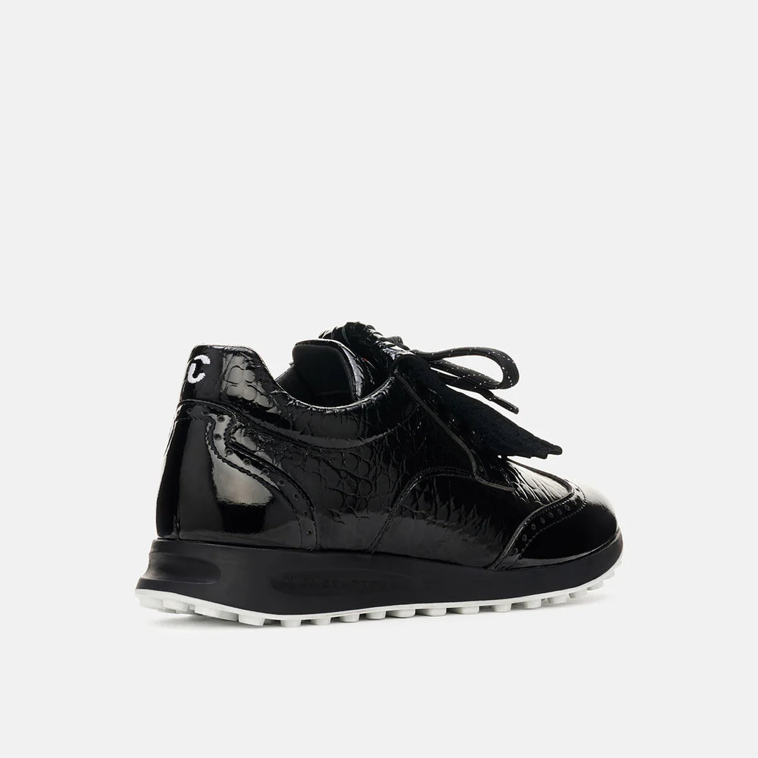 Duca Del Cosma Bellezza 2 Black Croc Golf Shoe