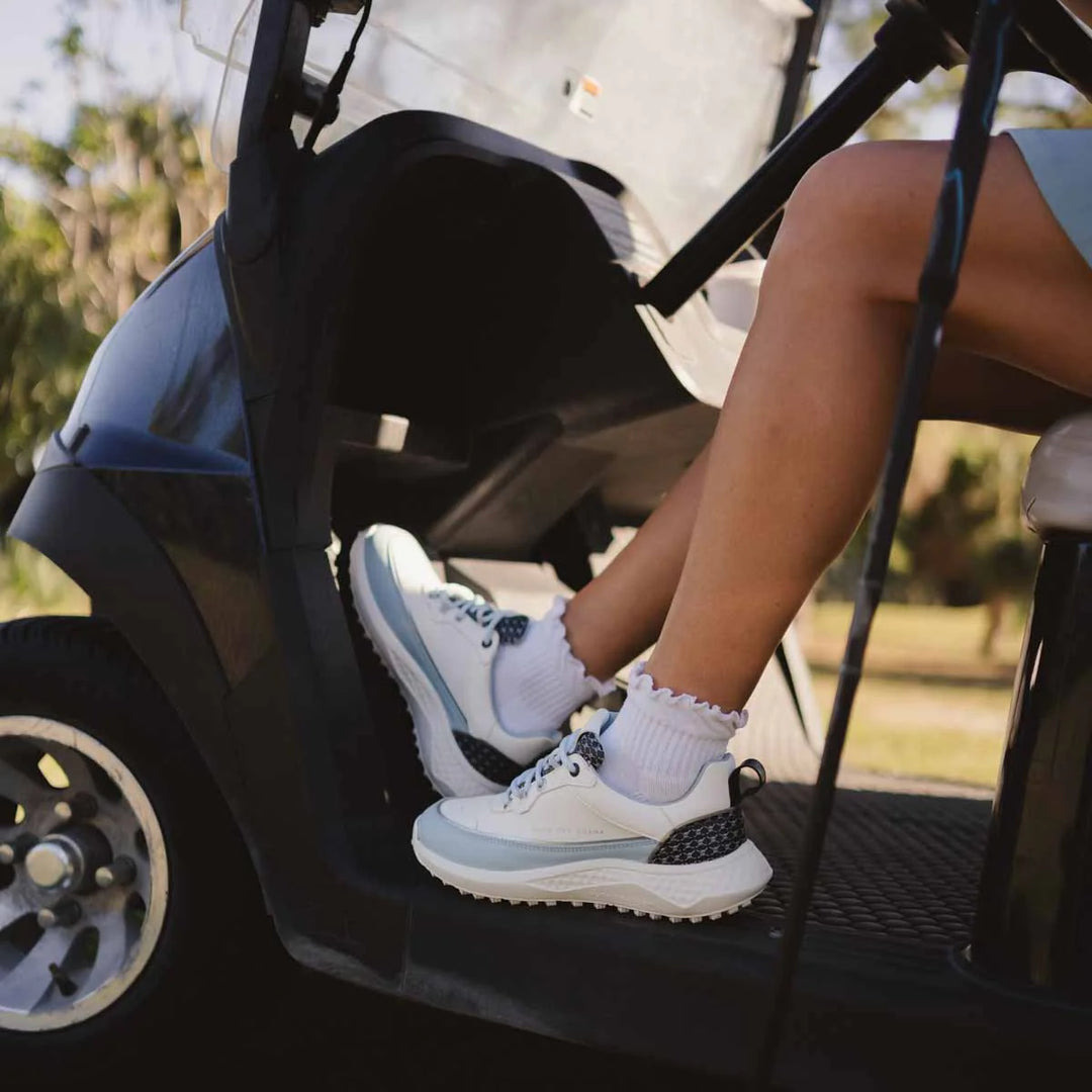 Duca Del Cosma Asara White/Light Blue Waterproof Golf Shoe