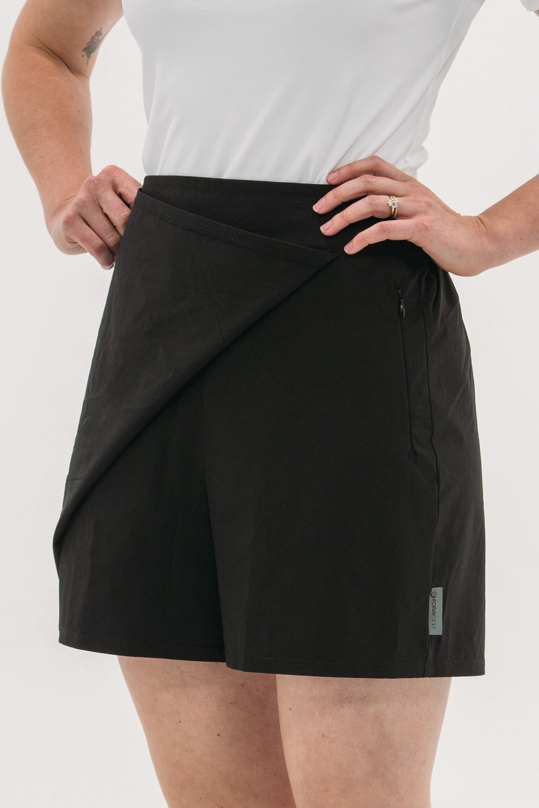 Foray Golf Essential Faux Wrap 15.5" Skort